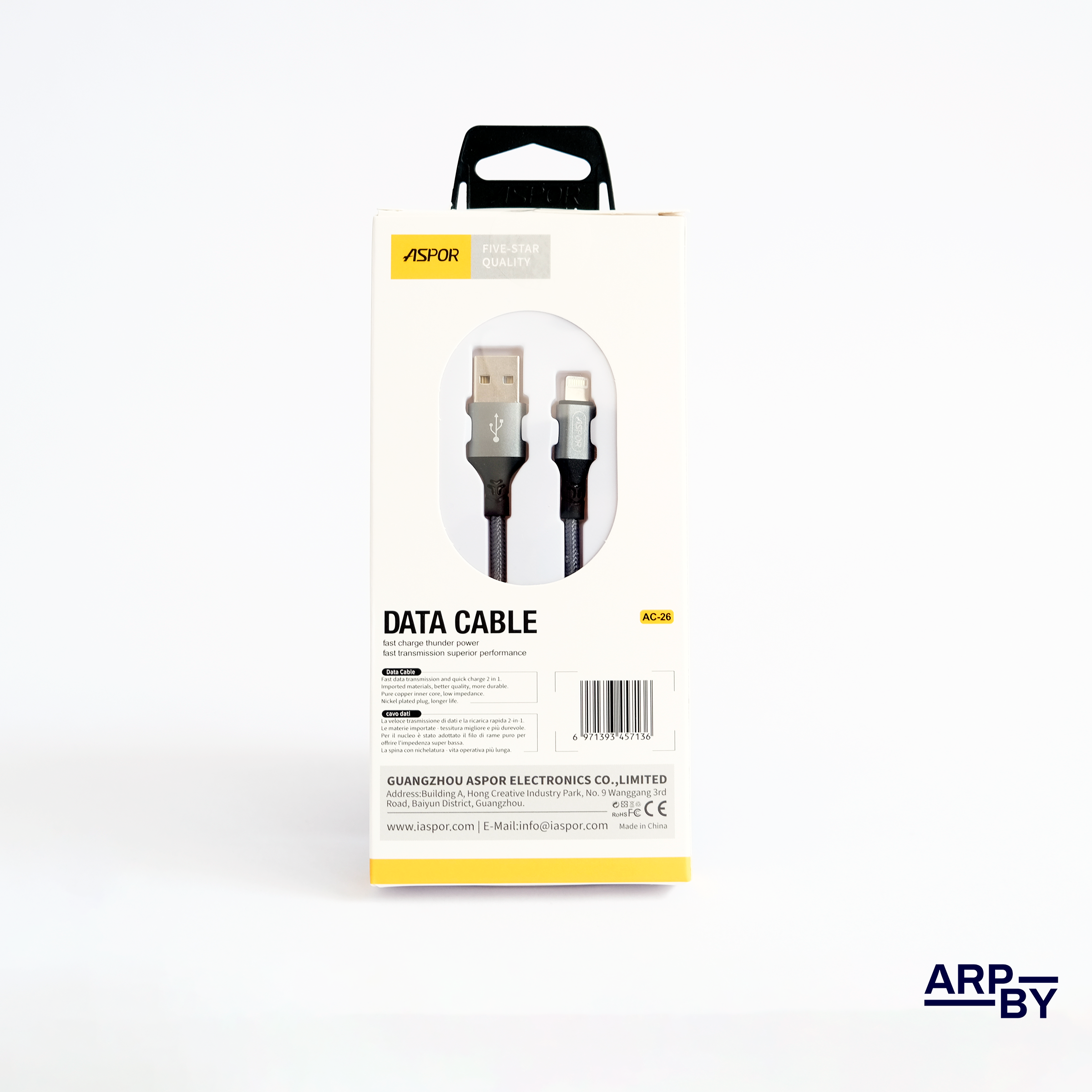 Cabo carreg. rapido 3.1A AC26 USB-A p Lightning (Iphone) Cinza Cabo carreg. rapido 3.1A AC26 USB-A p Lightning (Iphone) Cinza